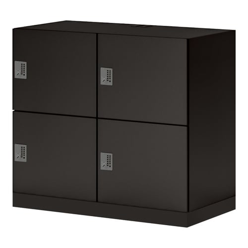 イノン 4人 メール穴無 プッシュ B ブラック