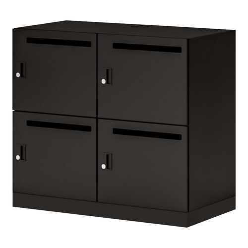 イノン 4人 メール穴有 シリンダー S ブラック