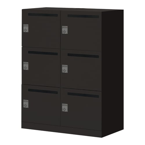 イノン 6人 メール穴有 ダイヤル S ブラック