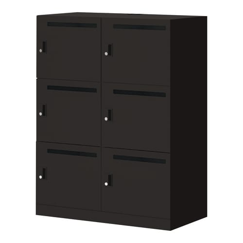 イノン 6人 メール穴有 シリンダー B ブラック