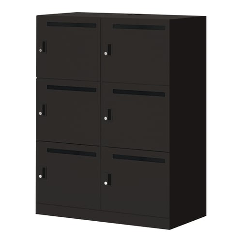 イノン 6人 メール穴有 シリンダー S ブラック