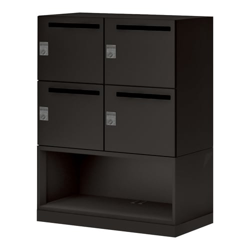 イノン 4人 下段OPメール穴有ダイヤルSブラック