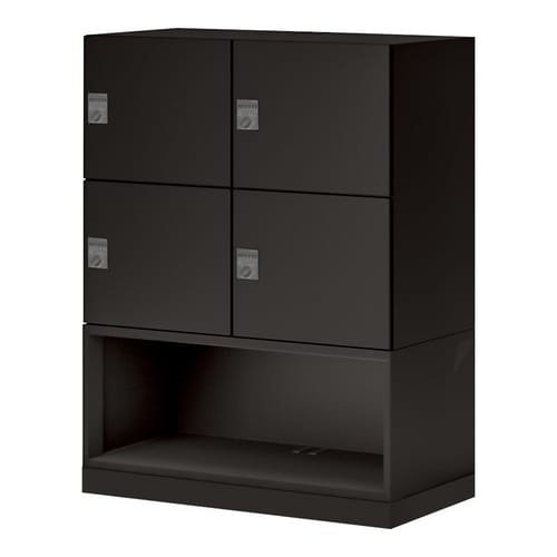 イノン 4人 下段OPメール穴無ダイヤルBブラック