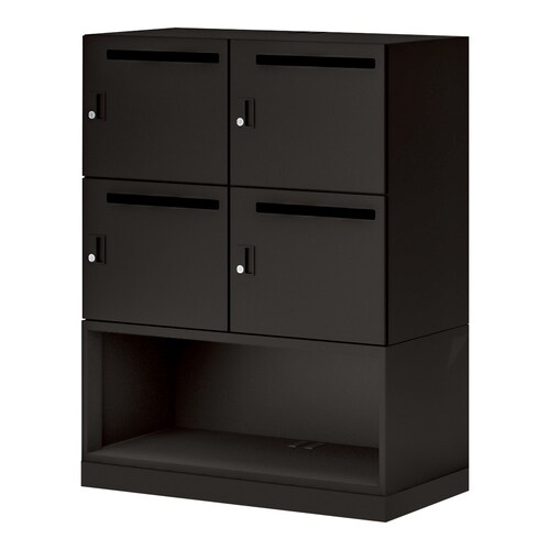 イノン 4人下段OPメール穴有シリンダーBブラック