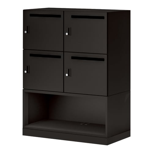 イノン 4人下段OPメール穴有シリンダーSブラック