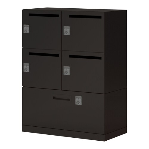 イノン 4人 下段ラテメール穴有ダイヤルBブラック