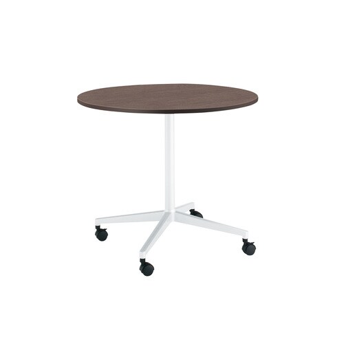 ジュート単柱塗装WH脚円形キャスタ直径75B