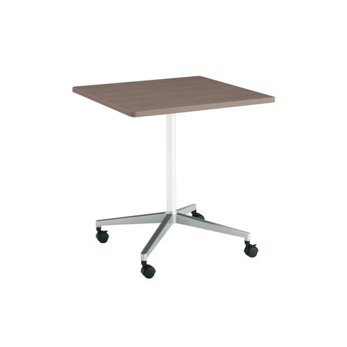 ジュート単柱ポリ脚キャスタR角75×75B