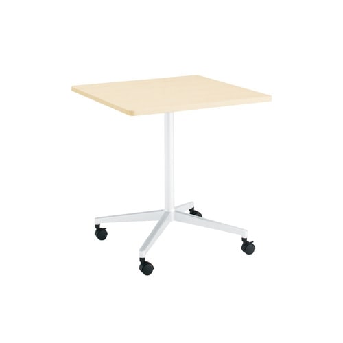 ジュート単柱塗装WH脚キャスタR角75×75N