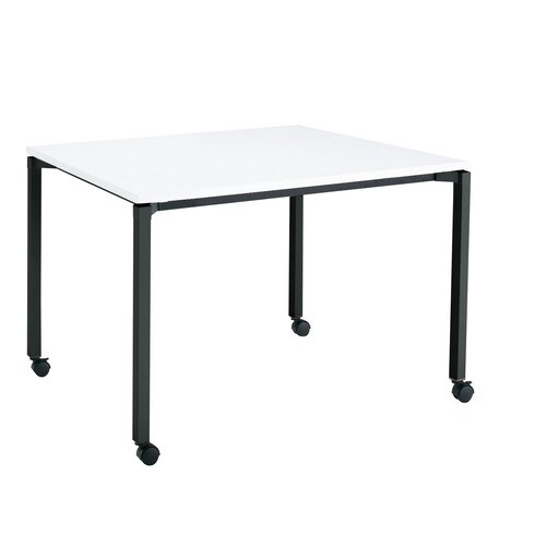 ジュート4本角BK脚キャスタS角120×90W