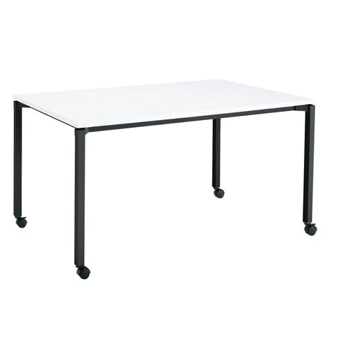 ジュート4本角BK脚キャスタS角150×90W