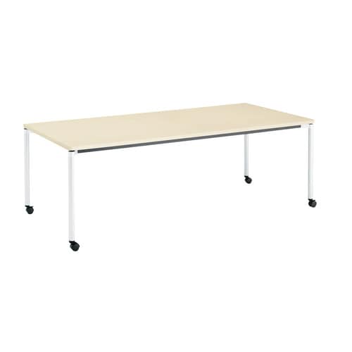 ジュート4本丸WH脚キャスタR角210×100N