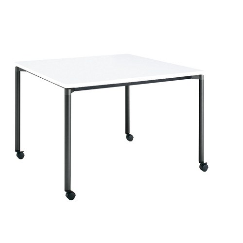 ジュート4本丸BK脚キャスタR角90×90W