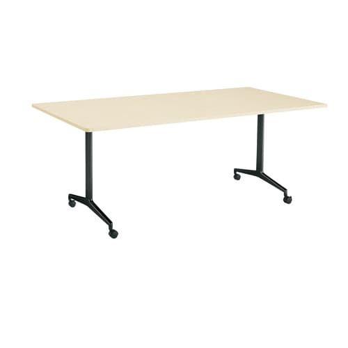 ジュートT塗装BK脚キャスタR角210×100N