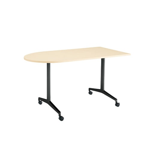 ジュートT塗装BK脚キャスタU字150×75N