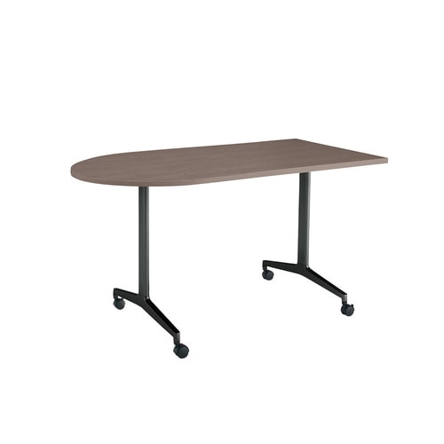 ジュートT塗装BK脚キャスタU字150×75B