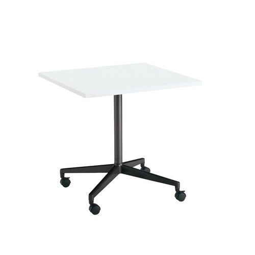 ジュート単柱塗装BK脚キャスタS角75×75W