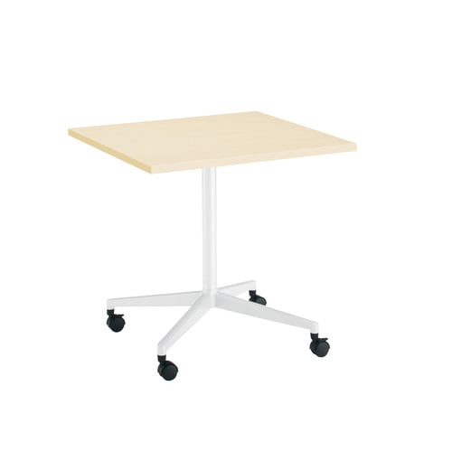 ジュート単柱塗装WH脚キャスタS角75×75N