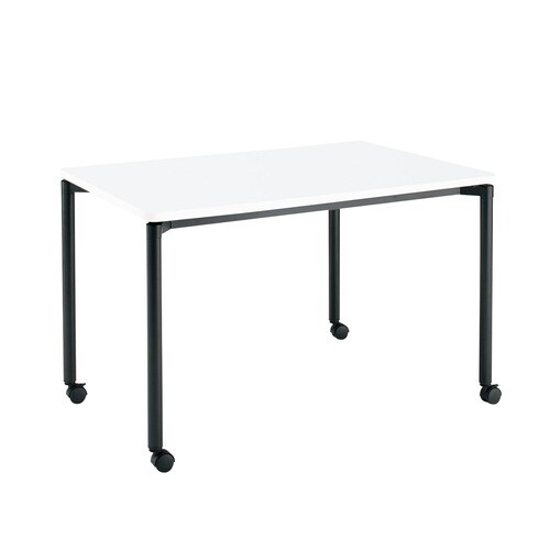 ジュート4本丸BK脚キャスタR角120×75W