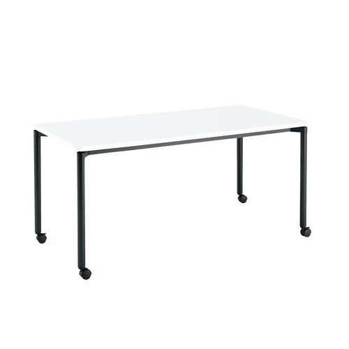 ジュート4本丸BK脚キャスタR角150×75W