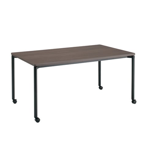 ジュート4本丸BK脚キャスタR角150×90B