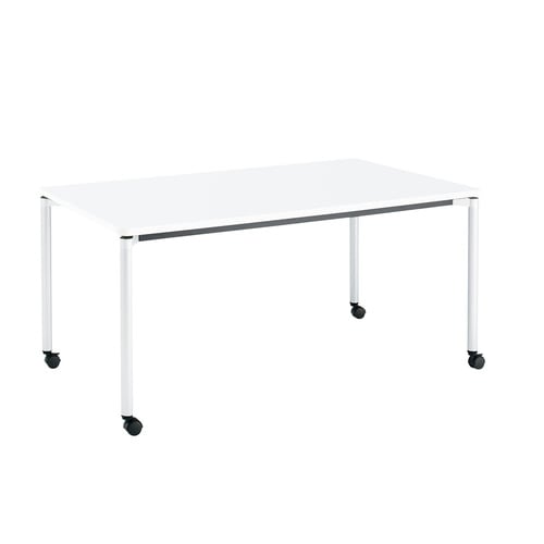 ジュート4本丸WH脚キャスタR角150×90W