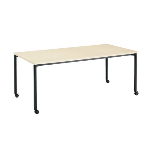 ジュート4本丸BK脚キャスタR角180×90N