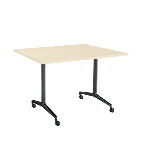 ジュートT塗装BK脚キャスタS角120×90N