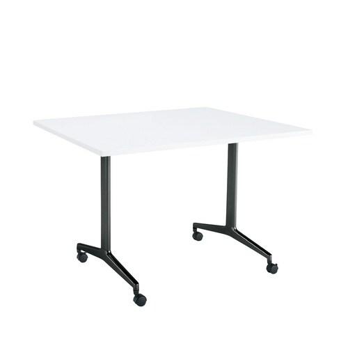 ジュートT塗装BK脚キャスタS角120×90W