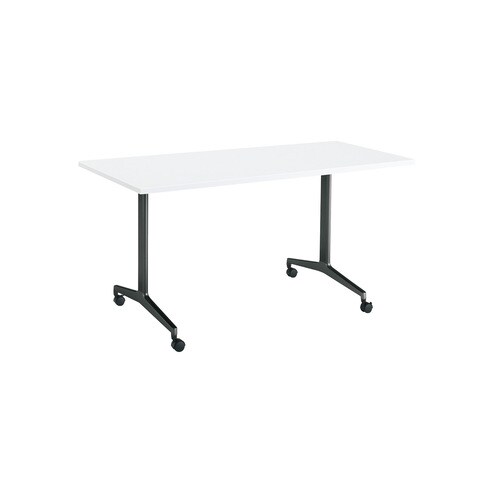 ジュートT塗装BK脚キャスタS角150×75W