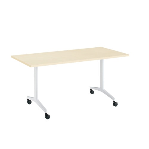 ジュートT塗装WH脚キャスタS角150×75N