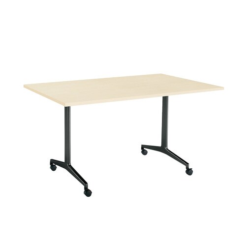 ジュートT塗装BK脚キャスタS角150×90N