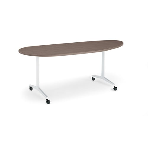 ジュートT塗装WH脚キャスタ長円180×90B