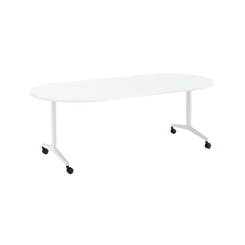 ジュートT塗装WH脚キャスタ長円210×100W