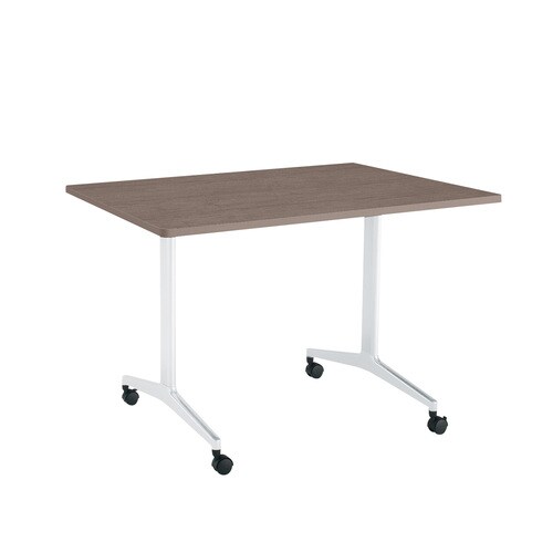 ジュートT塗装WH脚キャスタR角120×75B