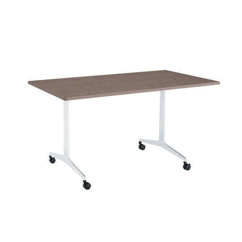 ジュートT塗装WH脚キャスタR角150×75B