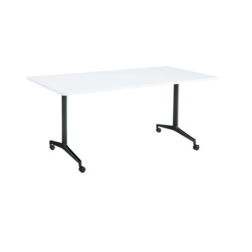 ジュートT塗装BK脚キャスタR角180×90W