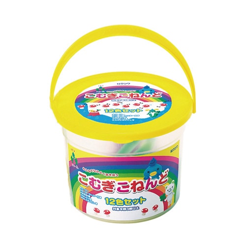 小麦粘土 12色セット バケツ入り ×6