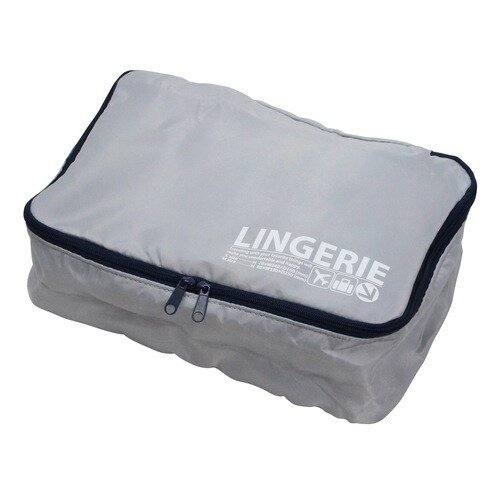 トラベル ランジェリーケース S グレー×2