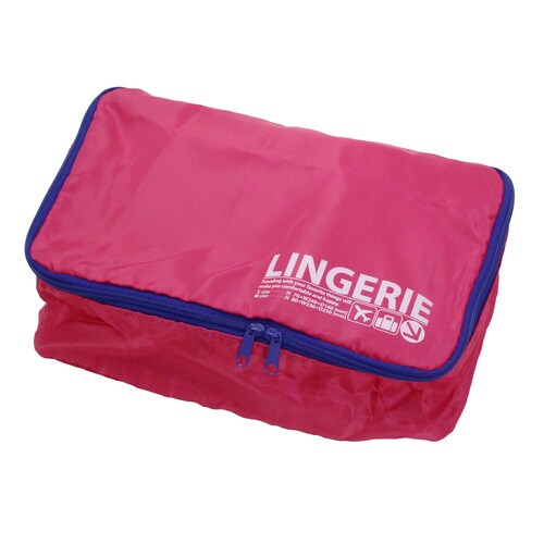 トラベル ランジェリーケース S ピンク×2
