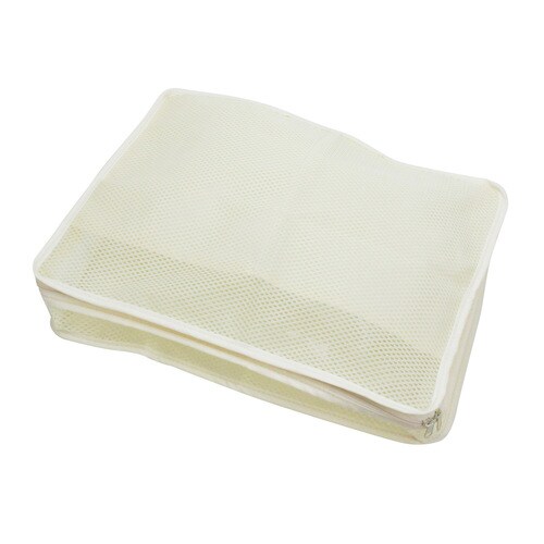 BOX メッシュケース M 26cm ベージュ×3