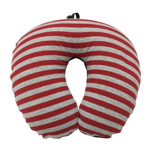 ビーズ  ピロー ボーダー レッド