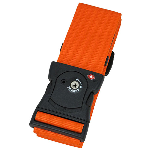 スーツケースベルト TSA 5cm オレンジ×2