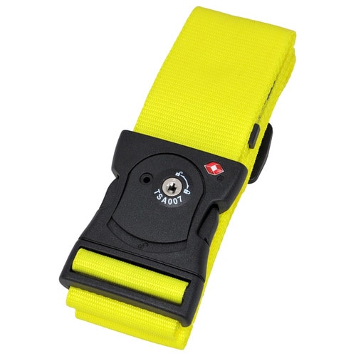 スーツケースベルト TSA 5cm イエロー×2