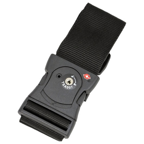 スーツケースベルト TSA 5cm ブラック×2