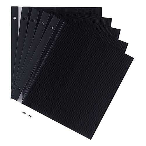 ミニフリーアルバム スペア台紙 黒×5