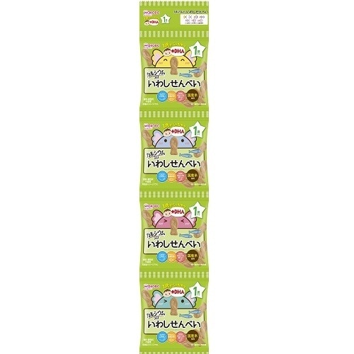 1歳からのおやつ+DHAいわしせんべい4連20個入