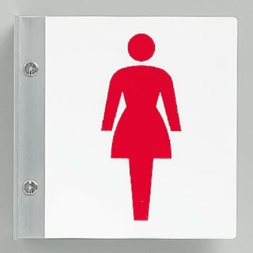 トイレ突き出し表示セット(大) 女