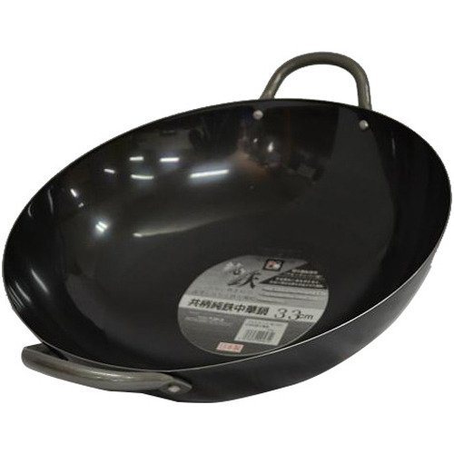 プロスタッフ 中華鍋 33CM 共柄純鉄