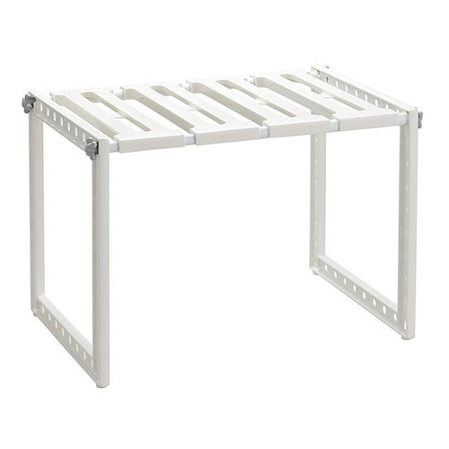 洗面下フリーラック伸縮タイプS ホワイト
